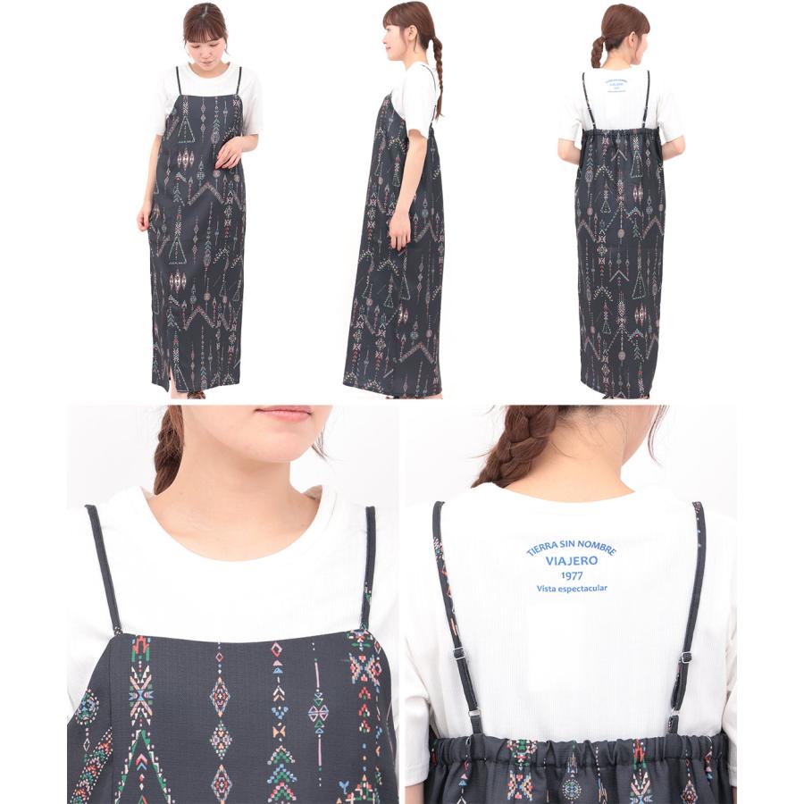 ワンピース浴衣3点セット ／ 浴衣 セパレート 3点セット ワンピース 浴衣 レディース キャミソール 簡単着付け 2WAY 洗える 帯付き 幾何学柄 春 夏_15