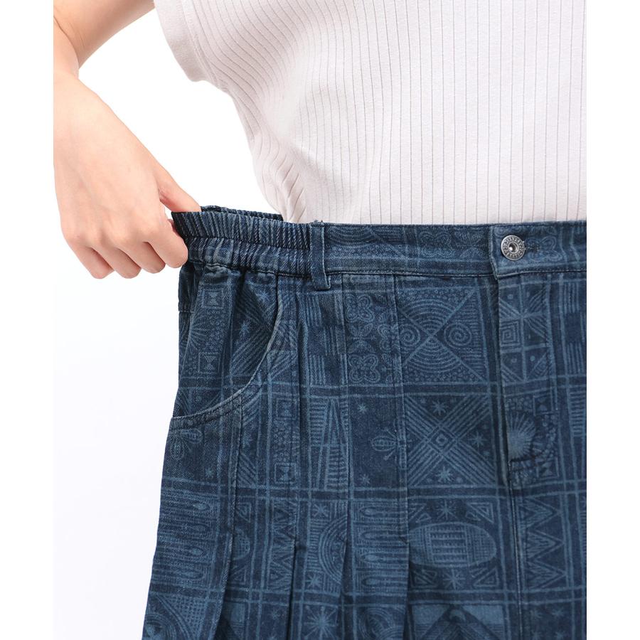 極美品 プランテーション ビッグチェックロングスカート