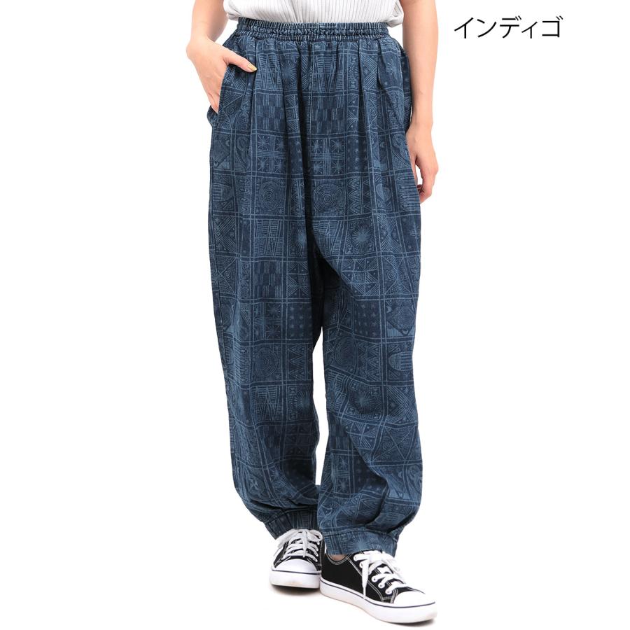 チチカカ（TITICACA） アディレプリントデニムパンツ ／ エッグパンツ 
