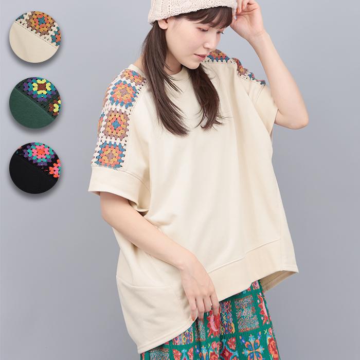 チチカカ（TITICACA） クロシェラインプルオーバー ／ トップス