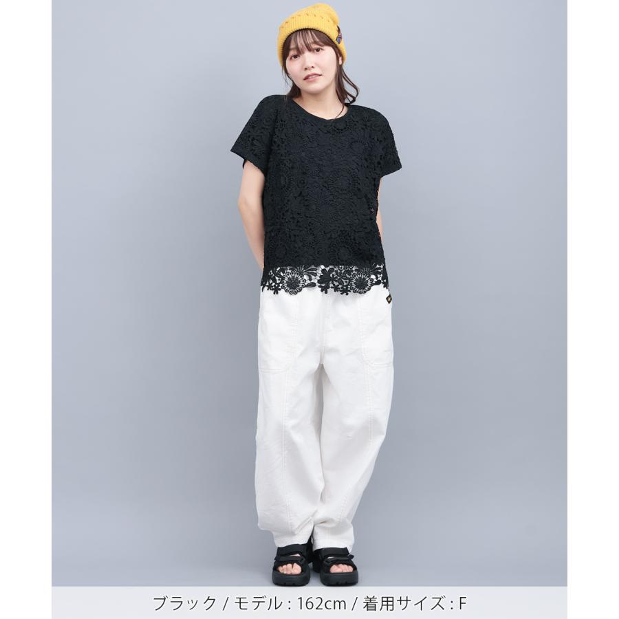 チチカカ（TITICACA） フラワーレース切替プルオーバー ／ Tシャツ 異 
