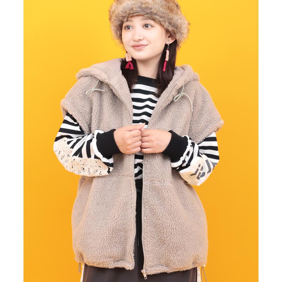 チチカカ（TITICACA） Orale! ボアジップフードベスト ／ ベスト ジレ