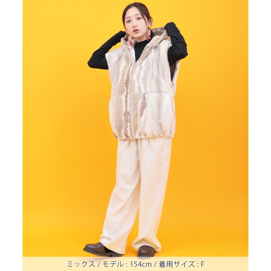 チチカカ（TITICACA） Orale! ボアジップフードベスト ／ ベスト ジレ