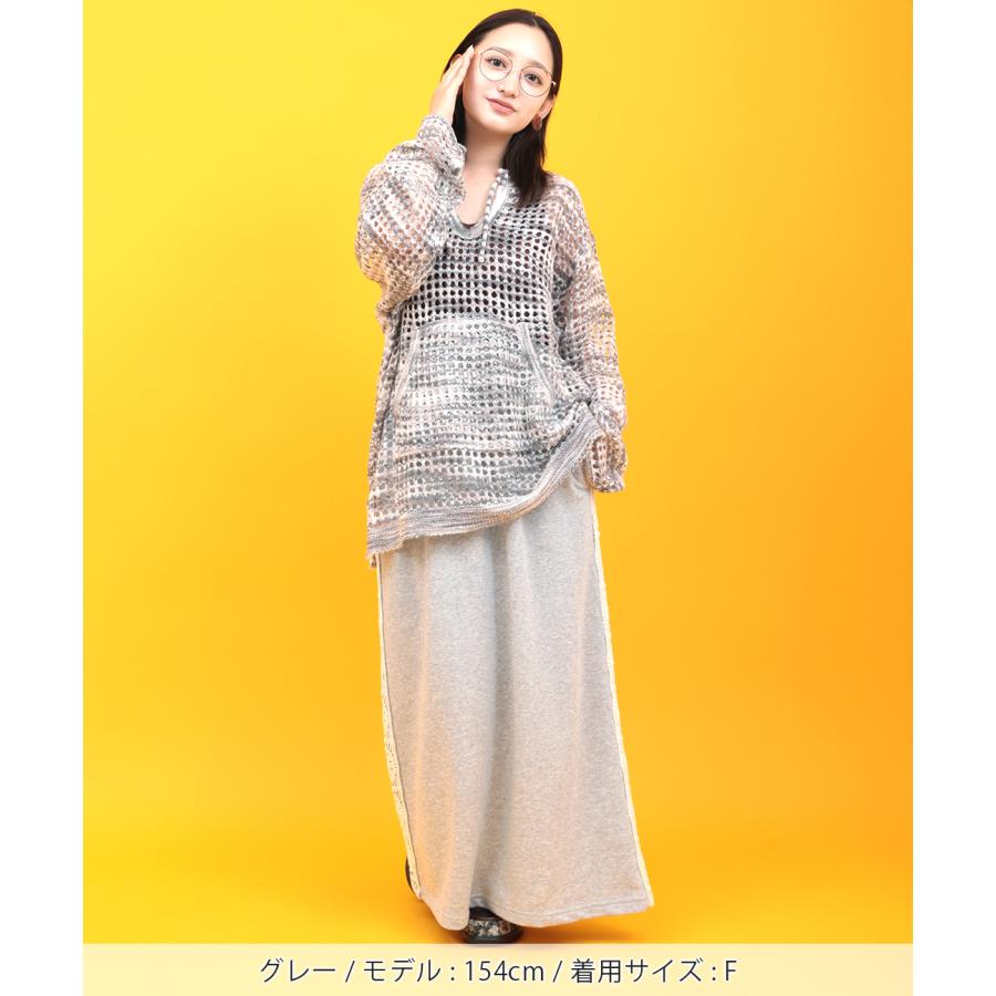 チチカカ（TITICACA） Orale! モヘアタッチアノラックメッシュニット