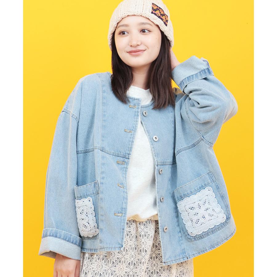 チチカカ（TITICACA） Orale! クロシェコンビデニムジャケット