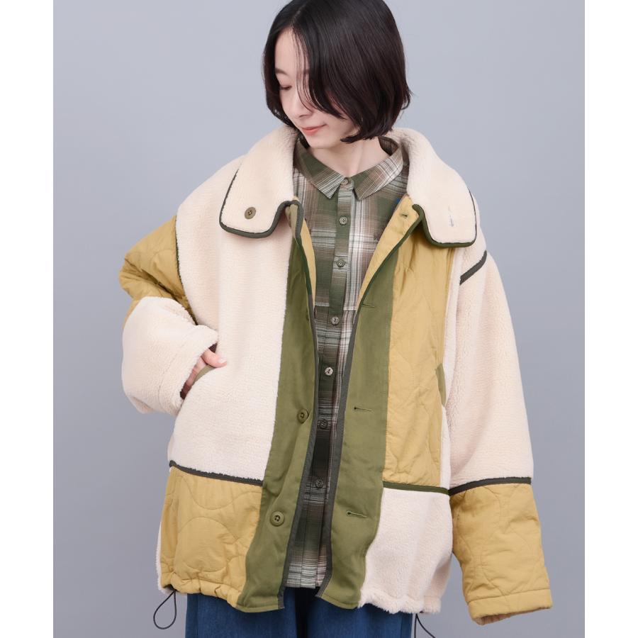 チチカカ（TITICACA） ボア×キルトリバーシブルブルゾン ／ ボア