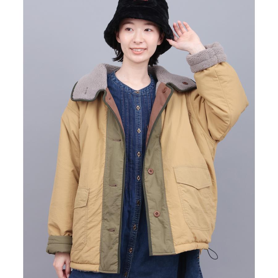 チチカカ（TITICACA） ボア×キルトリバーシブルブルゾン ／ ボア