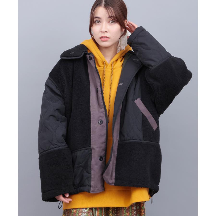 チチカカ（TITICACA） ボア×キルトリバーシブルブルゾン ／ ボア