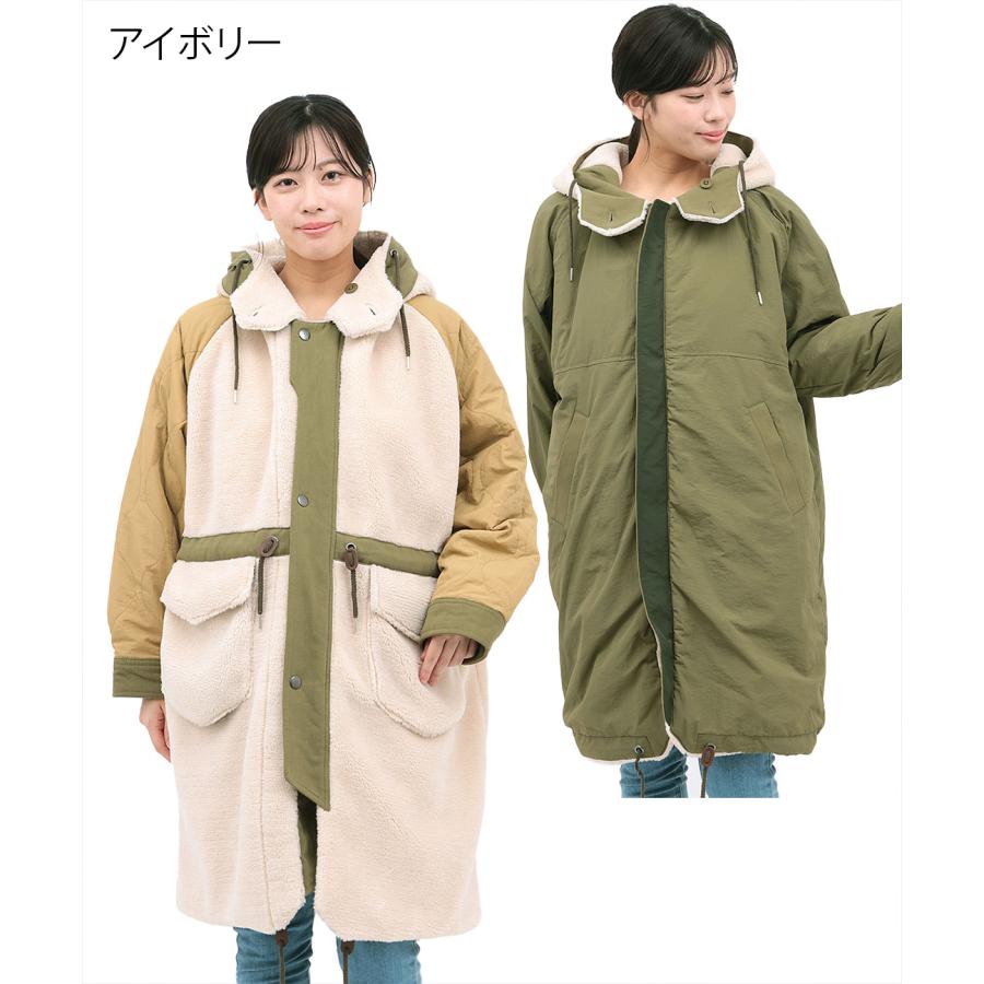 チチカカ（TITICACA） ボア×キルトリバーシブルコート ／ ボアコート 