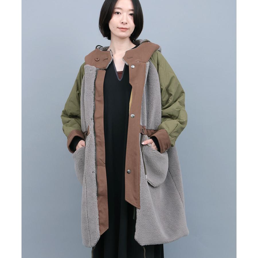 チチカカ（TITICACA） ボア×キルトリバーシブルコート ／ ボアコート