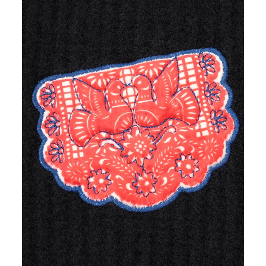 チチカカ（TITICACA） Rico メヒコアップリケ刺繍カーディガン 