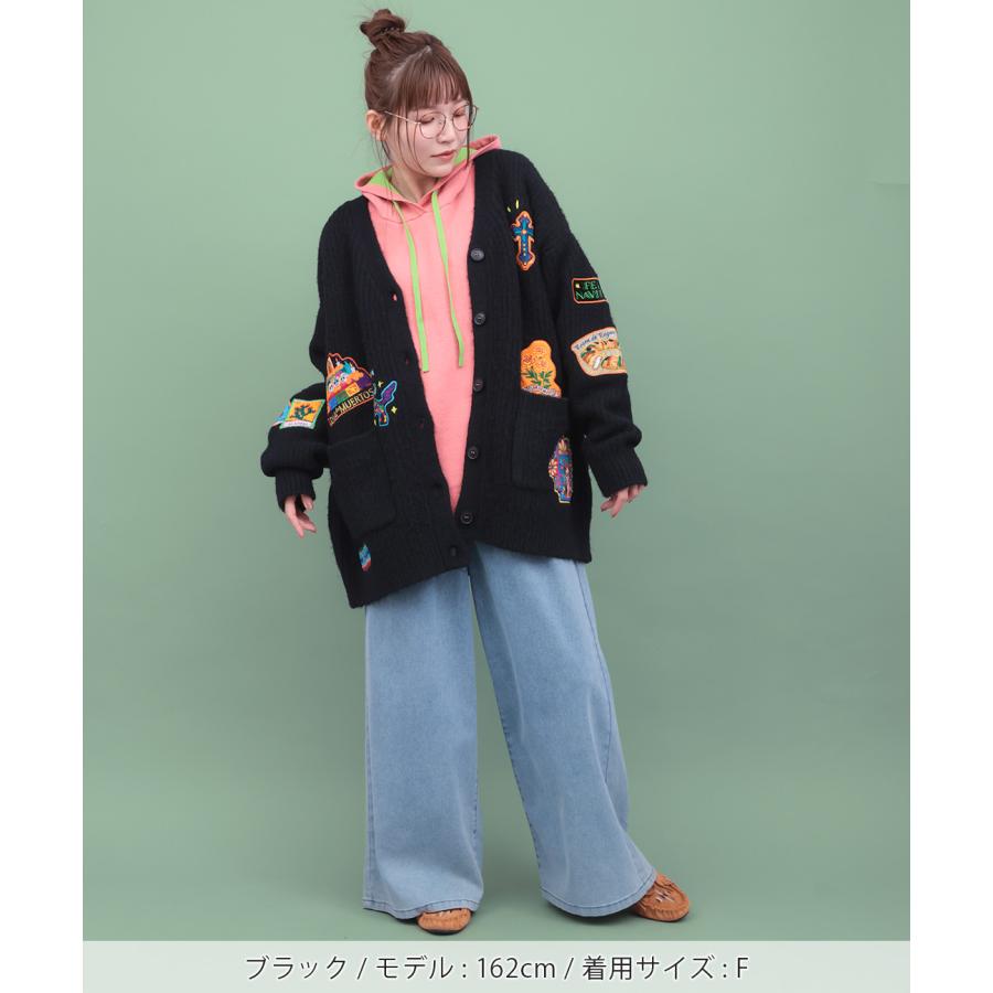 チチカカ（TITICACA） Rico メヒコアップリケ刺繍カーディガン 