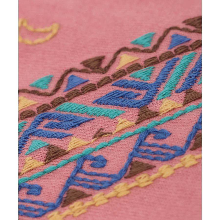 チチカカ（TITICACA） バンダナスリーブ刺繍Tシャツ ／ Tシャツ 吸水速