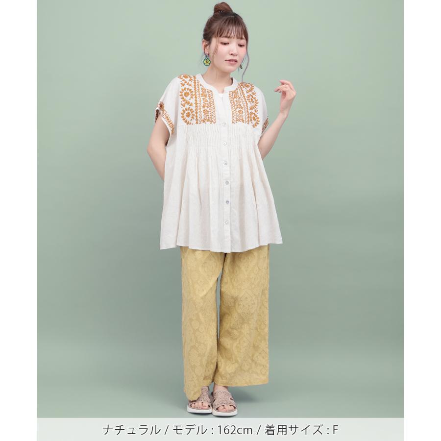 チチカカ（TITICACA） ボタニカルハンド刺繍ブラウス ／ ブラウス