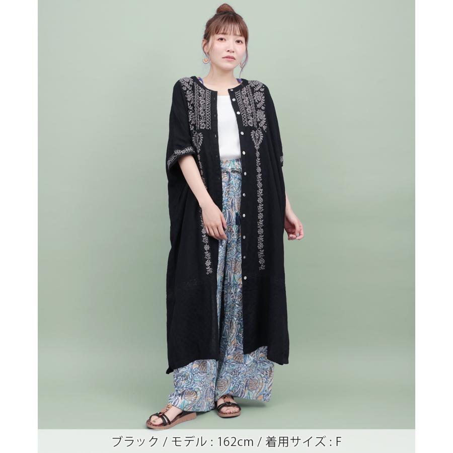 チチカカ（TITICACA） ボタニカルハンド刺繍ワンピース ／ ロング