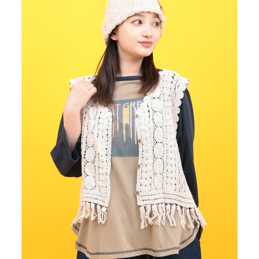チチカカ（TITICACA） Orale! かぎ針前開きベスト ／ ベスト サマー