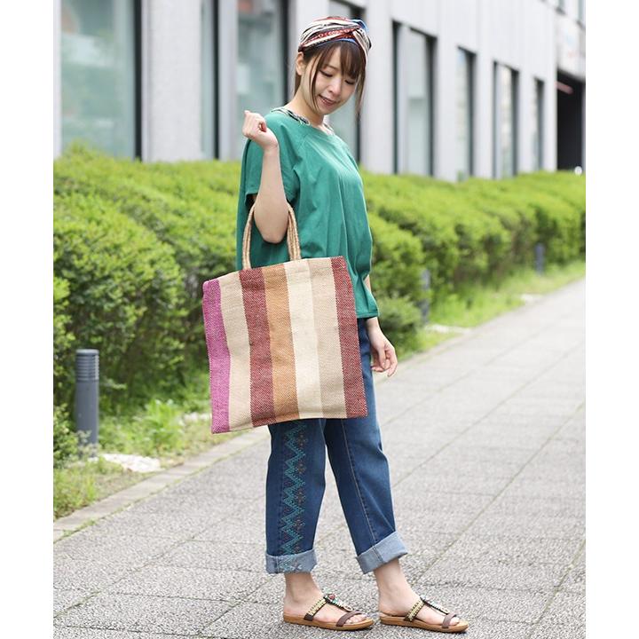 トートバッグ レディース メンズ 夏 春 バッグ 手提げ マザーズバッグ シンプル ストライプ かわいい おしゃれ ストライプトートバッグ Zisjcc9063 チチカカ Paypayモール店 通販 Paypayモール