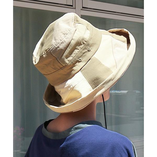 ハット つば広帽子 つば広ハット 帽子 レディース 春 夏 バケットハット Uvケア 紫外線 あご紐 洗える アウトドア パッチワークつば広ハット Zjscbd7062 チチカカ Paypayモール店 通販 Paypayモール