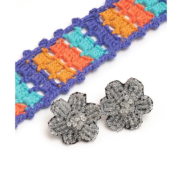 ピアス スタッドイヤーピアス アクセサリー レディース 春 夏 おしゃれ かわいい キャッチ フラワー お花 ビーズ キラキラ フラワービーズ ピアス Zjsibd8695 チチカカ Paypayモール店 通販 Paypayモール