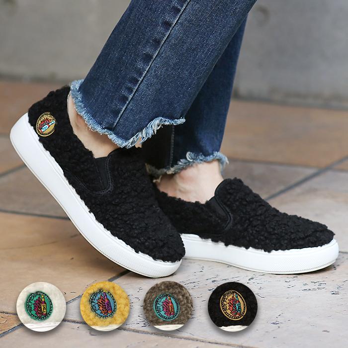 スリッポン スニーカー シューズ 靴 くつ 履物 レディース 秋 冬 ボア もこもこ サイドゴム 軽い 軽量 歩きやすい おしゃれ かわいい ボアスリッポン Zkwjba7009 Zkwjba7009 チチカカ Yahoo ショッピング店 通販 Yahoo ショッピング