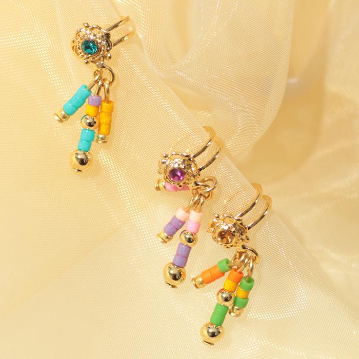 イヤーカフス イヤカフ イヤーアクセサリー レディース春 夏 秋 小さめ キラキラ ビーズ ストーン カラフルエスニック プチイヤカフ Zkwjbb8616 チチカカ Paypayモール店 通販 Paypayモール