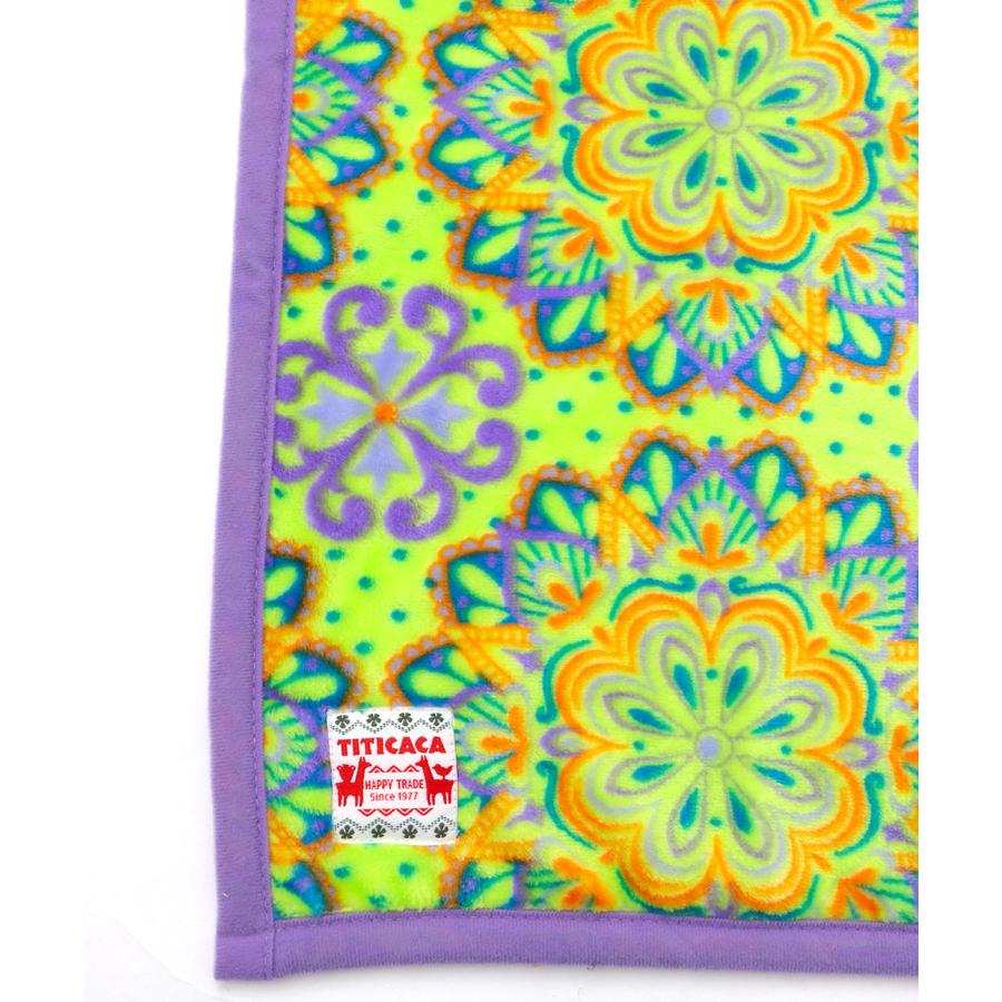 チチカカ ブランケット ひざ掛け 140×200 花柄 フラワー 大きめ 毛布