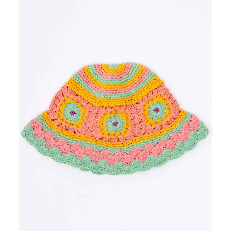 チチカカ（TITICACA） クロシェハット 帽子 クロシェ編み カラフル 花