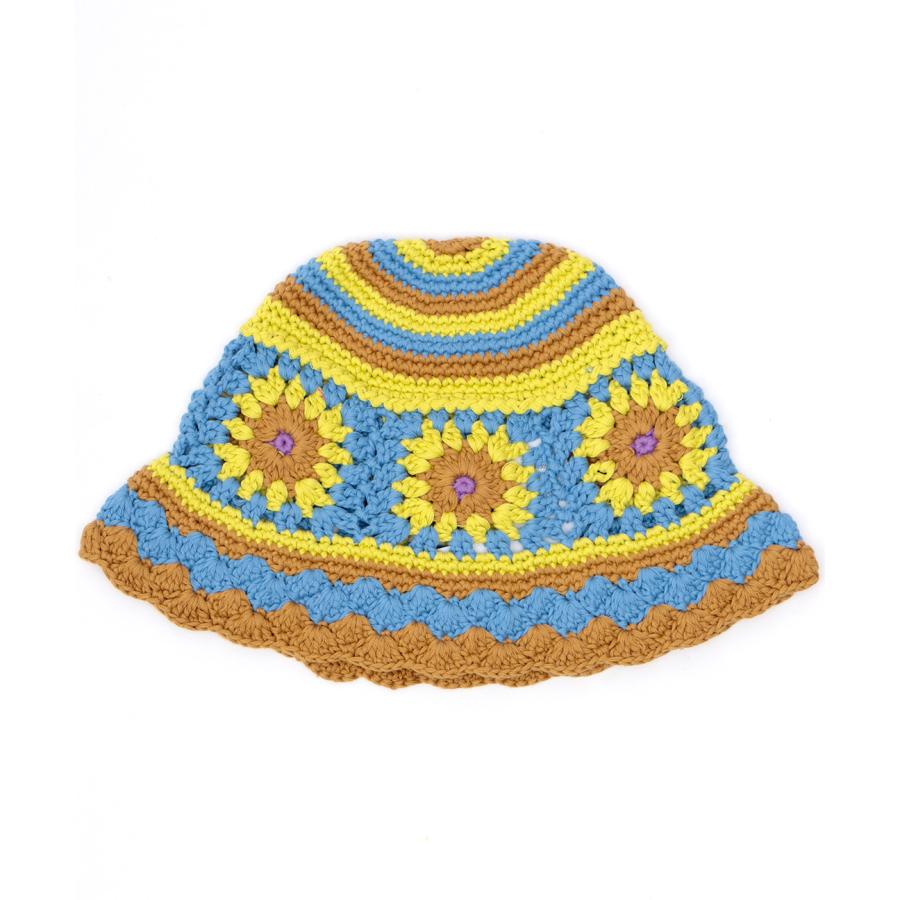チチカカ（TITICACA） クロシェハット 帽子 クロシェ編み カラフル 花