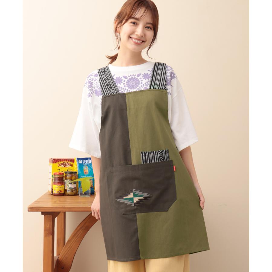チチカカ（TITICACA） ネイティブ刺繍エプロン ／ ワークエプロン