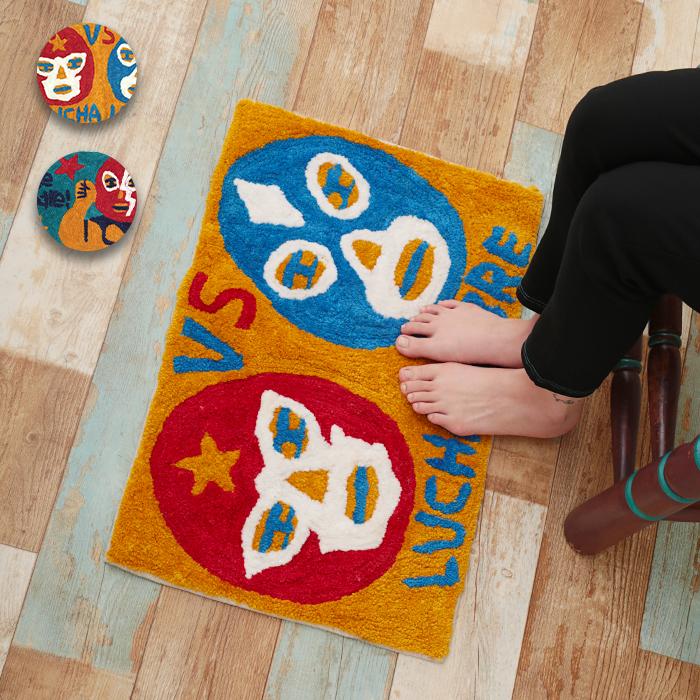チチカカ（TITICACA） ルチャマット ／ 60×40cm 長方形 マット 足元