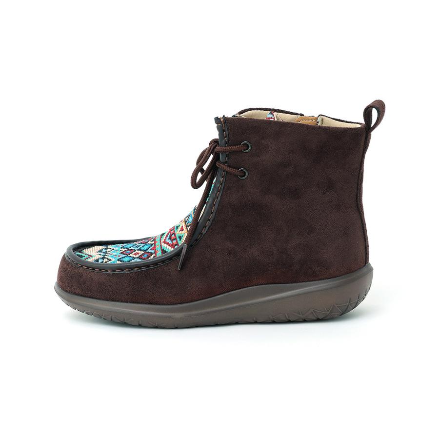 チチカカ（TITICACA） キカファブリックモカシンブーツ ／ ショート
