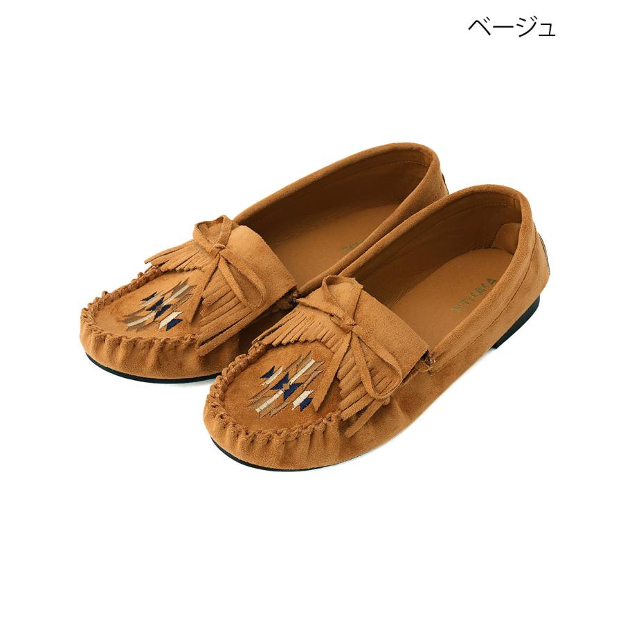 チチカカ ネイティブ刺繍モカシンシューズ ／ モカシン フラット