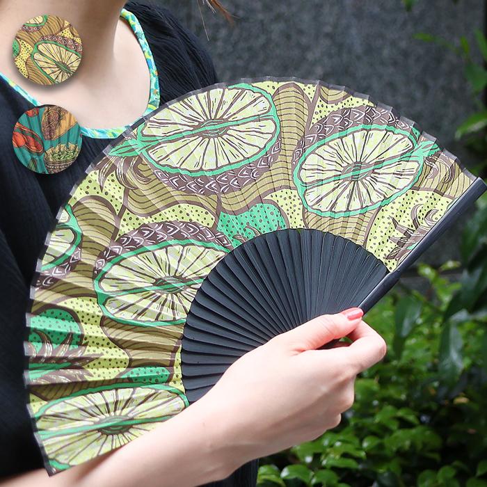 チチカカ（TITICACA） エスニックプリント扇子 ／ 扇子 センス カバー