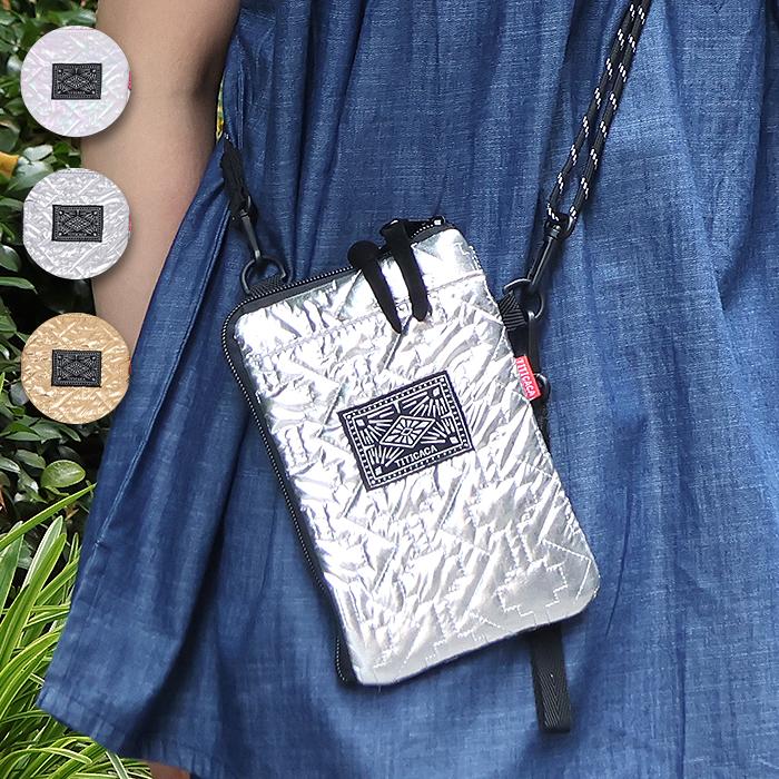 チチカカ（TITICACA） シャイニーキルティングスマホショルダーポーチ