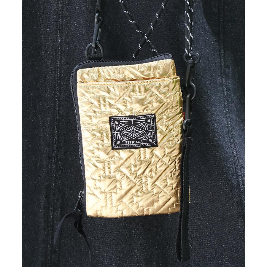 チチカカ（TITICACA） シャイニーキルティングスマホショルダーポーチ