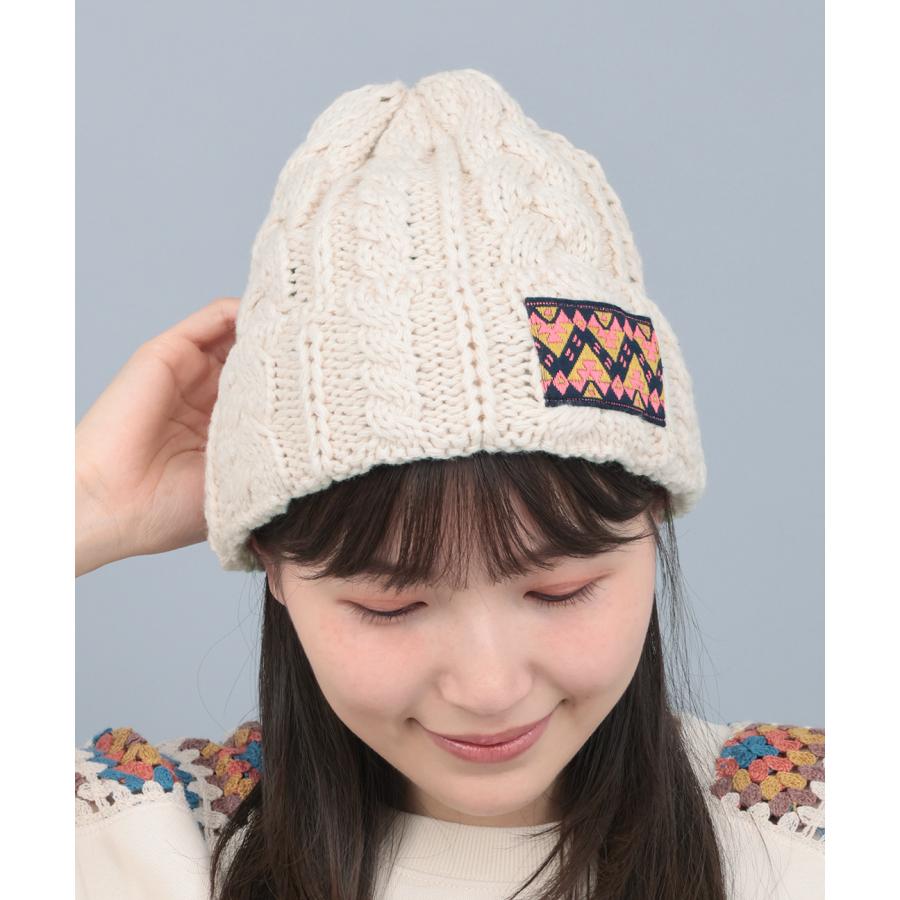 チチカカ（TITICACA） ケーブル編みニットキャップ ／ ニット帽