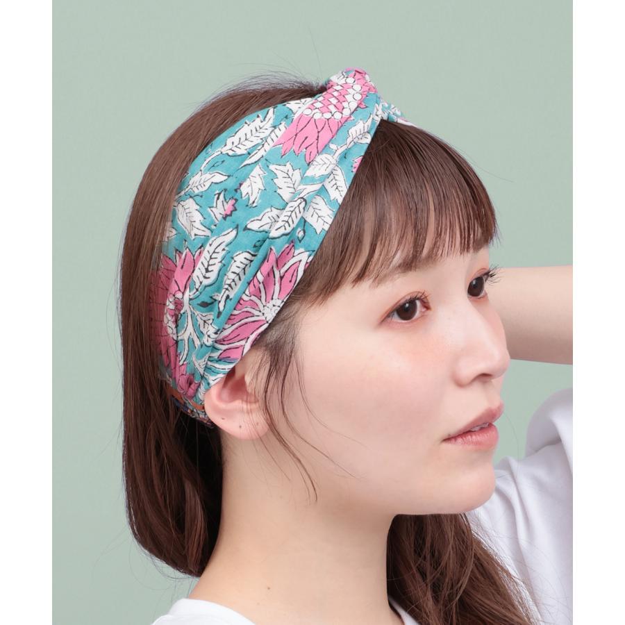 チチカカ（TITICACA） ブロックプリントヘアバンド ／ ヘアバンド