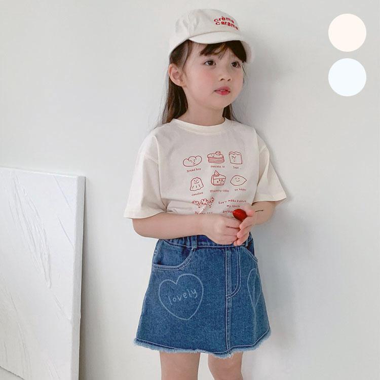 プリントTシャツ キッズ ジュニア 子供 子供服 キッズ服 BAKE 女の子
