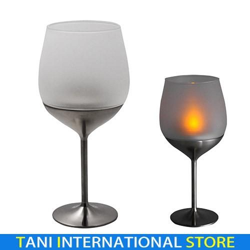 『キャンドルホルダー』　ワイン型　[NITE COLLECTION NITE]　LEDティーライトキャンドル付