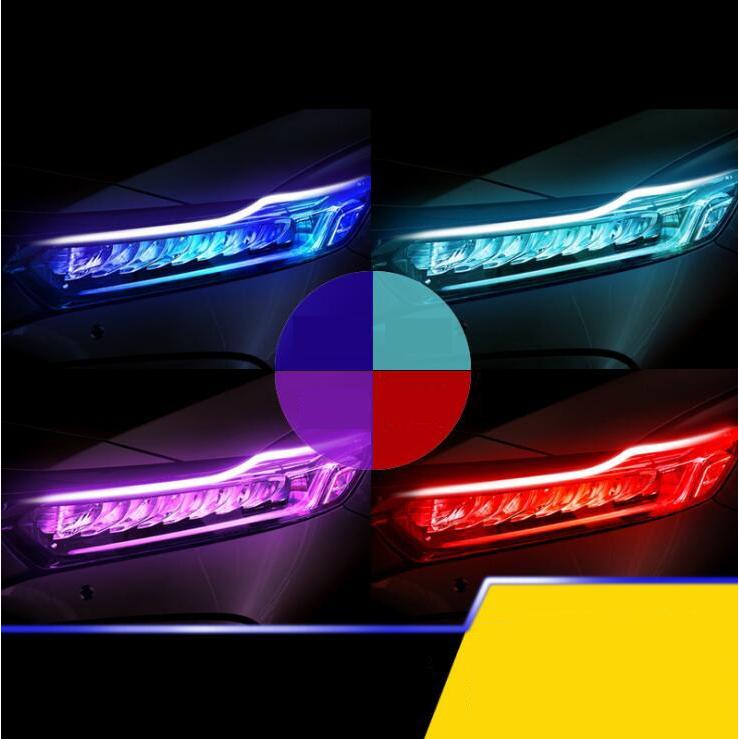 Ledヘッドライト 車用 Ledヘッドランプ デイライト ウインカー シリコンチューブ ライト ツインカラー 2色変換 均一発光 柔軟性 超耐久 長寿命 2本セット Xy 1012 Tiyoustore 通販 Yahoo ショッピング