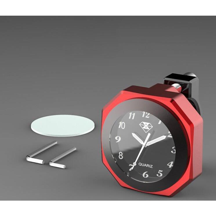 自転車 バイク オートバイ 用 アナログ時計 ハンドル 取り付け