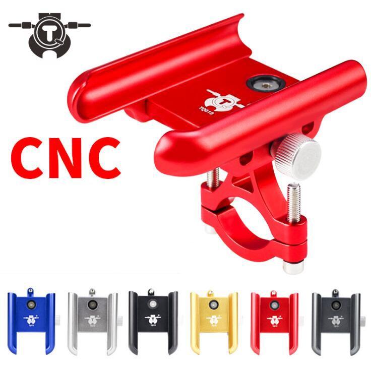 バイク スマホホルダー 幅調節可能 ハンドル取付 自転車 スマホスタンド 携帯ホルダー 360度調節可 強力固定 Cnc加工 落下防止 55 以上節約 防水 アルミ