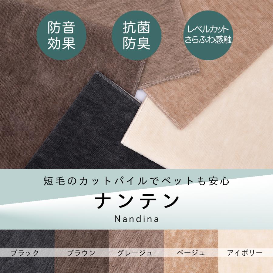 Tsujikawa 防音 ペット対応 カーペット 江戸間 6畳 サイズ 抗菌防臭