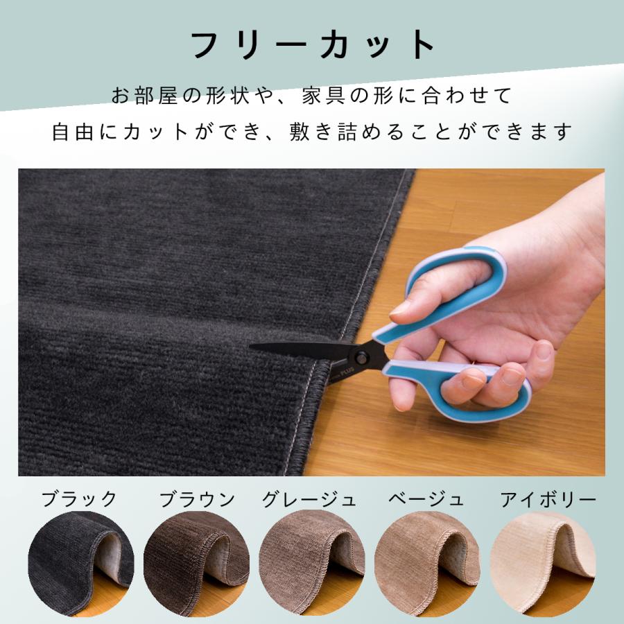 Tsujikawa 防音 ペット対応 カーペット 江戸間 6畳 サイズ 抗菌防臭