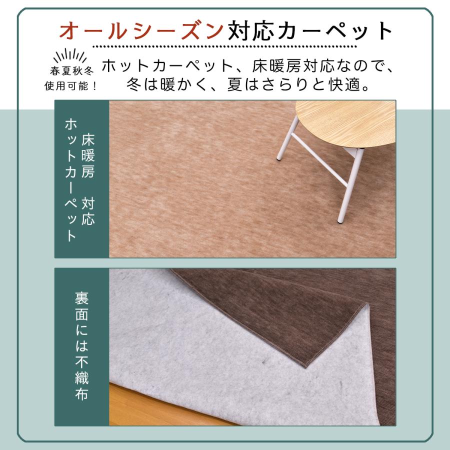 Tsujikawa 防音 ペット対応 カーペット 江戸間 6畳 サイズ 抗菌防臭