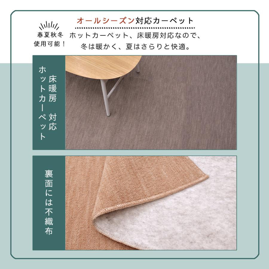 Tsujikawa 防音 カーペット 江戸間 4畳半 サイズ 抗菌防臭 厚手