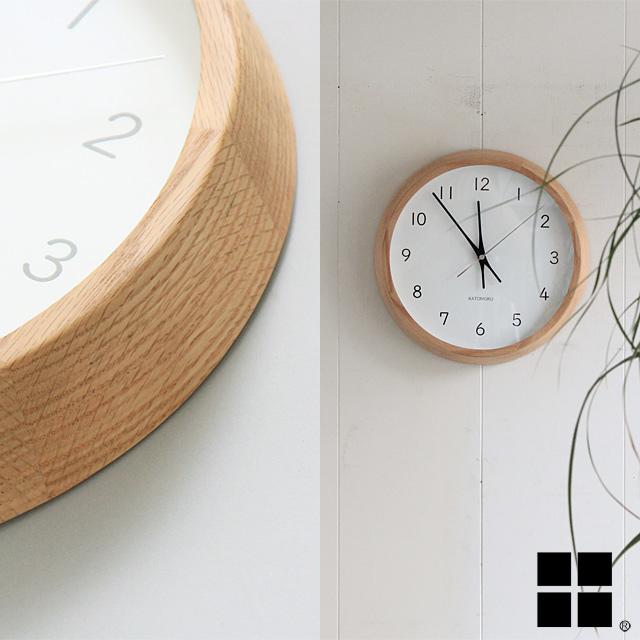 【送料無料】km-104 km-104WA km-104OA km-104HM 木製 クオーツ 電波時計 無垢 天然木 掛け時計 アナログ 円形 日本製