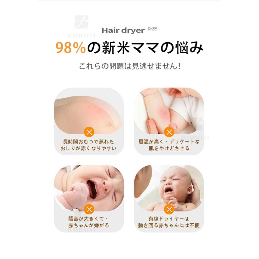 ドライヤー コードレス ヘアドライヤー 充電式 ワイヤレス 小型 軽量
