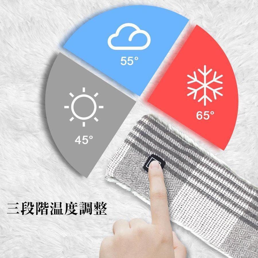 マフラー 電熱マフラー モバイルバッテリー付き 加熱ネックウォーマー ホットマフラー 暖かいネック スカーフ 男女兼用 3段階温度調節 冷え対策 洗える｜tk-factory07｜04