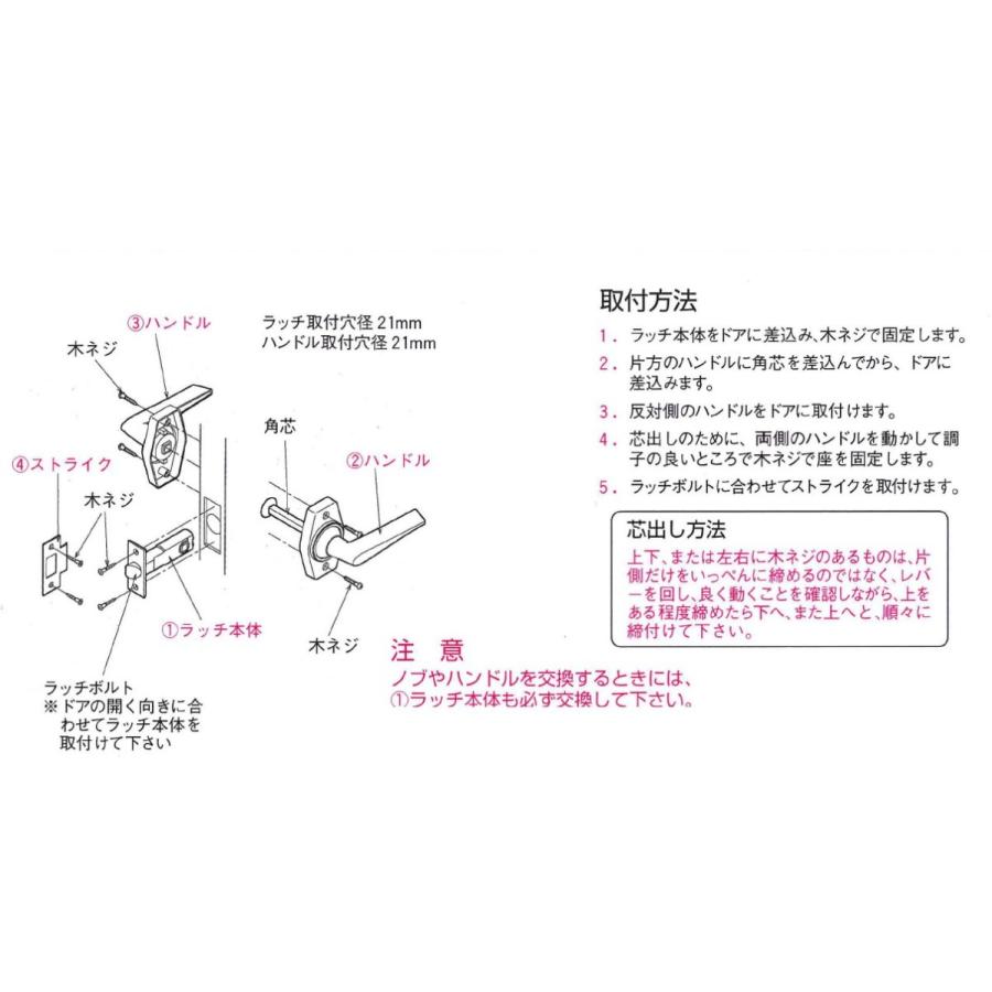 川口技研 ＼土日祝も発送／川口技研 室内 ドアノブ 交換 レバー